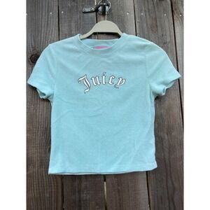 Juicy Couture Forever 21 Terry Crop Top‎ Crown Logo Short Sleeve Size S